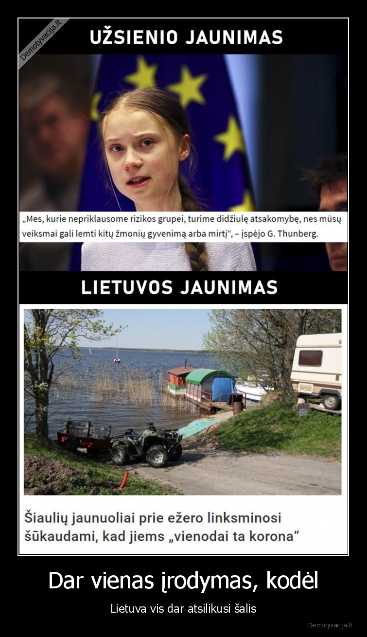 lietuva,jaunimas,debilizimas,karantinas,greta, thunberg