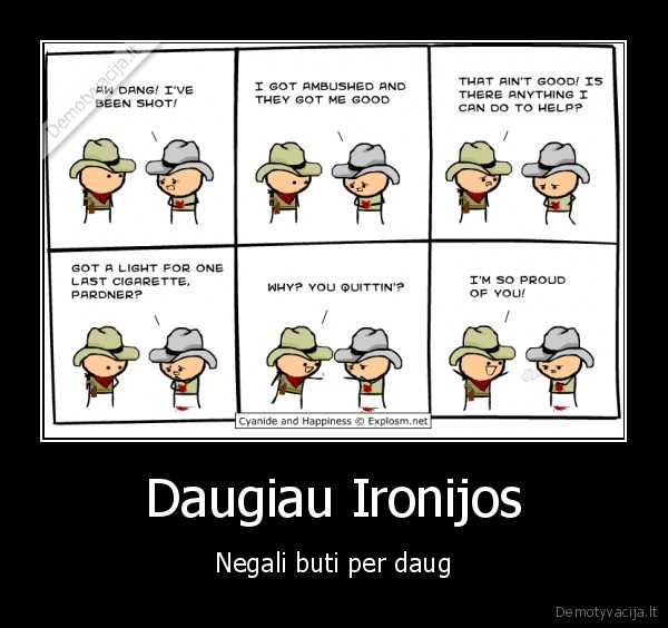 Daugiau Ironijos