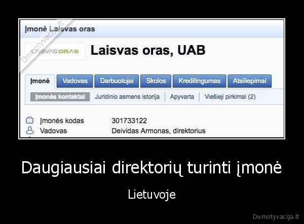 laisvo, oro, direktorius,uab