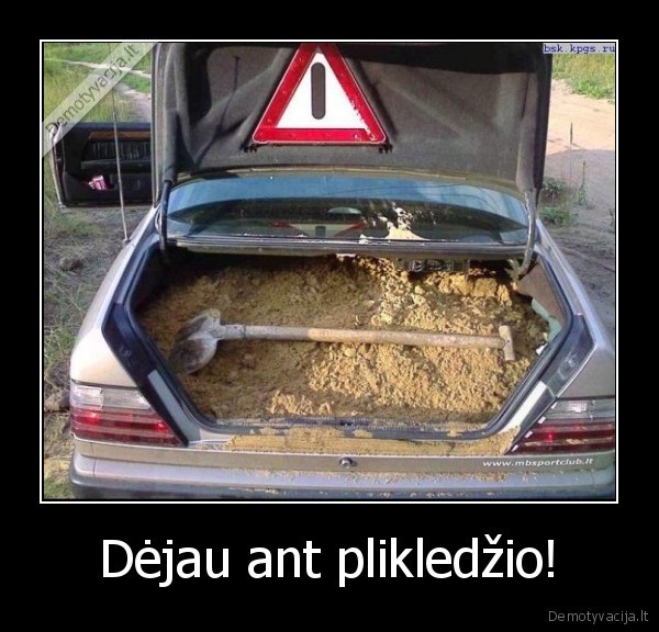 Dėjau ant plikledžio!