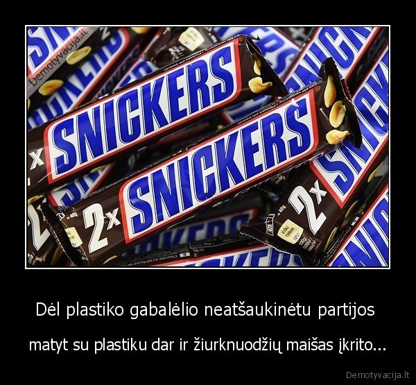 mars,snichers,plastikas