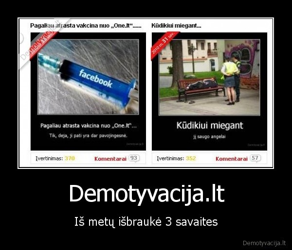 savaites, demotyvacijos