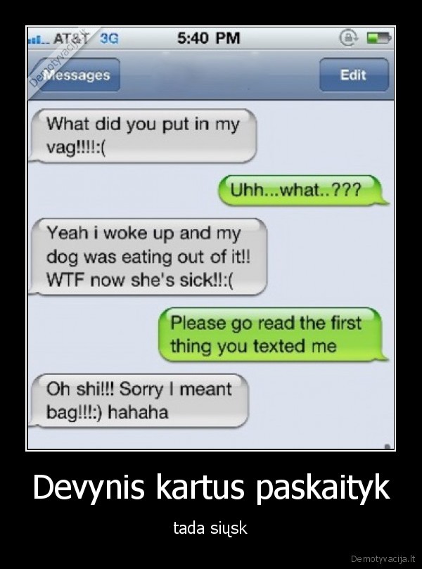 Devynis kartus paskaityk