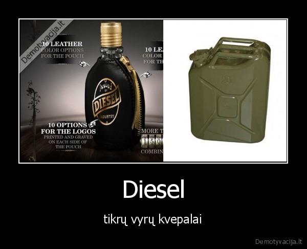 diesel, tikru, vyru, kvepalai