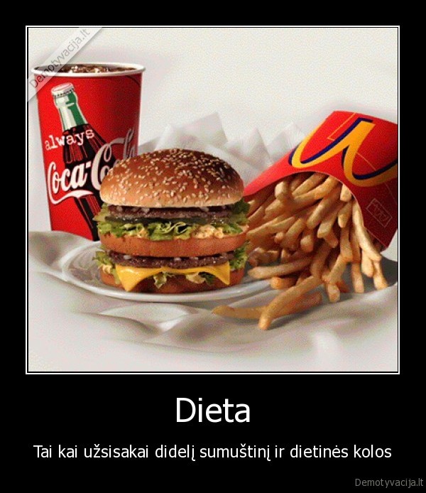 dieta,mcdonald,sumustinis,coca, cola