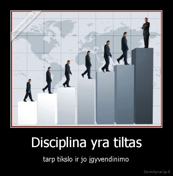 Disciplina yra tiltas