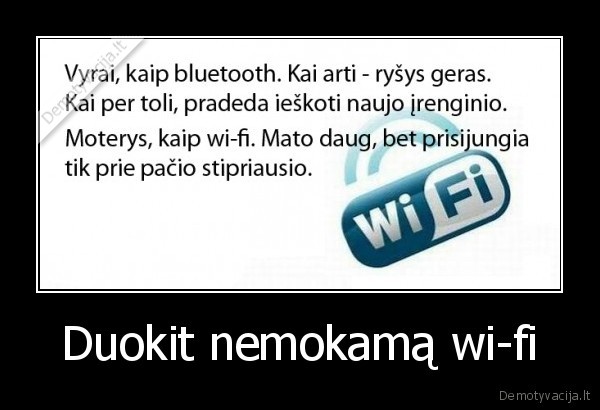 Duokit nemokamą wi-fi