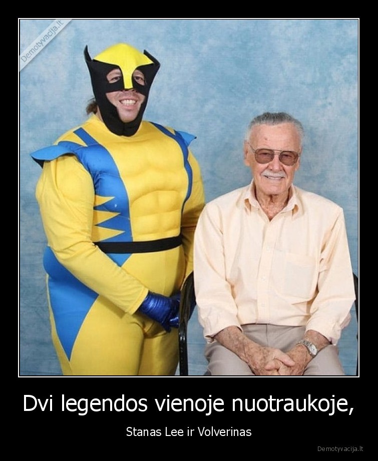 stan, lee,volwerine,legendos,nuotrauka