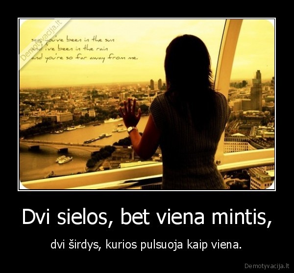 Dvi sielos, bet viena mintis,