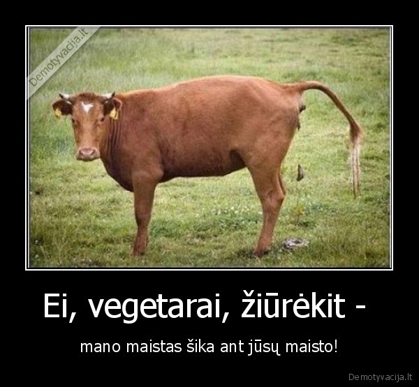 Ei, vegetarai, žiūrėkit - 