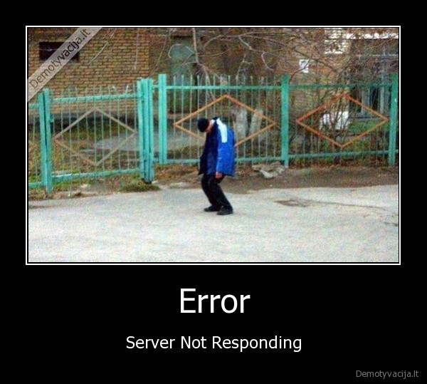 error,server, not, responding