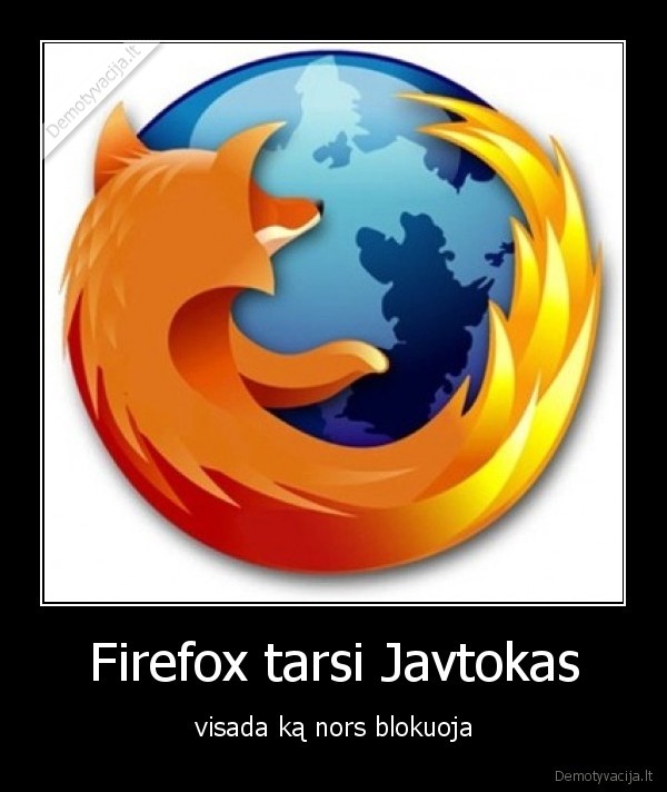 Firefox tarsi Javtokas