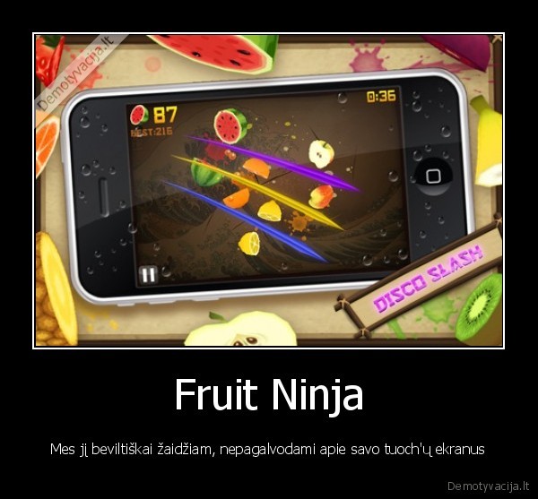 fruit, ninja,susibraizo, ekranas