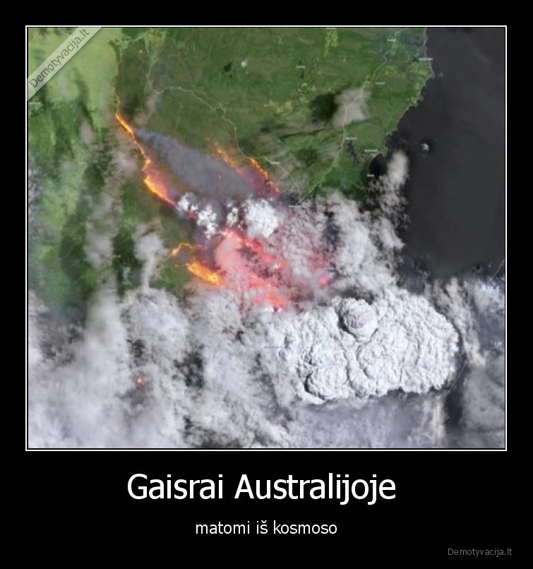 gaisrai,australija,kosmosas