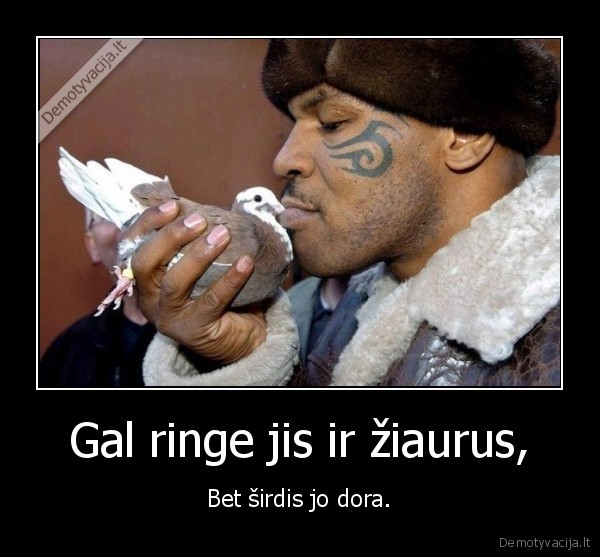 Gal ringe jis ir žiaurus,