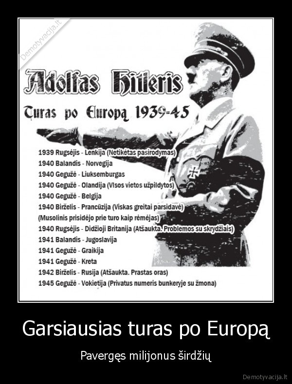 Garsiausias turas po Europą