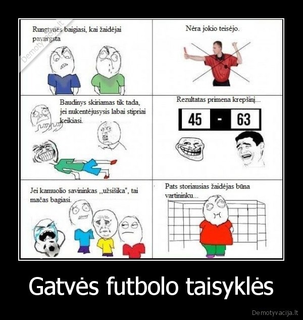 Gatvės futbolo taisyklės