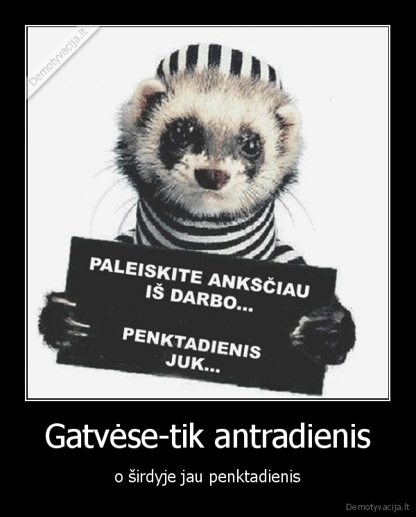 Gatvėse-tik antradienis