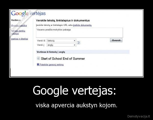 Google vertejas: 