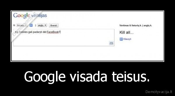 Google visada teisus.