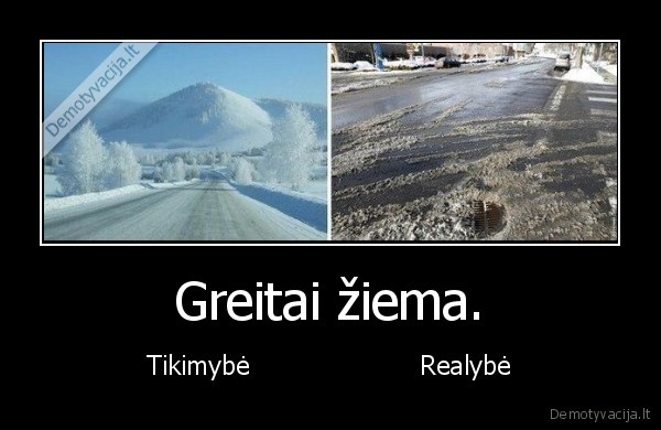 Greitai žiema.