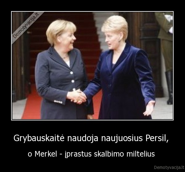 Grybauskaitė naudoja naujuosius Persil, 