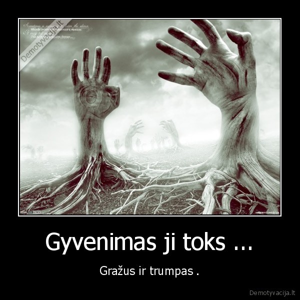 Gyvenimas ji toks ...