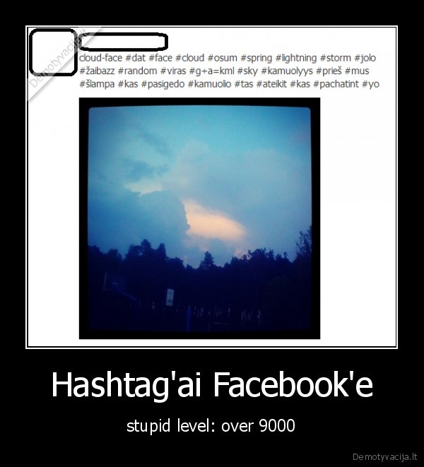 Hashtag'ai Facebook'e