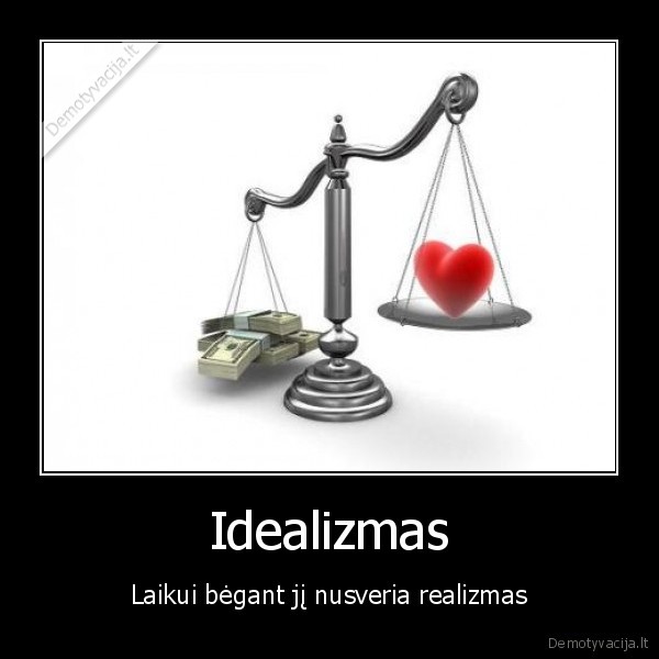 idealizmas,idealai,realizmas,realybe