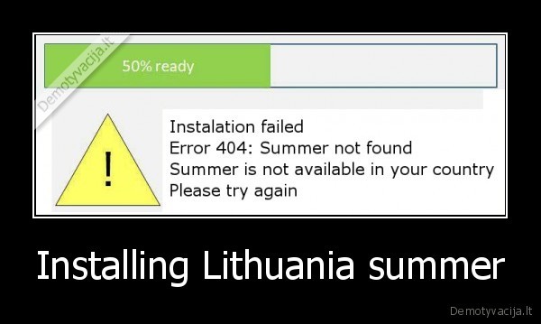 Installing Lithuania summer