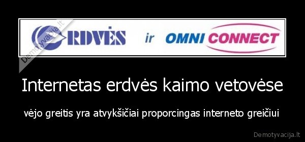 Internetas erdvės kaimo vetovėse