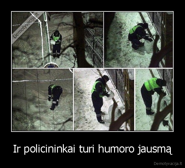 Ir policininkai turi humoro jausmą