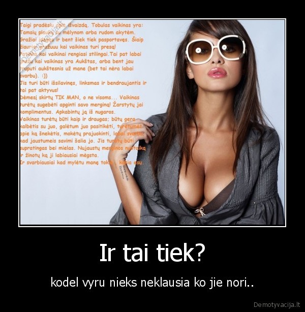 Ir tai tiek?