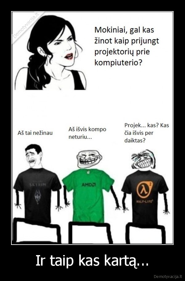 projektorius, troll, amd, half, life, tes, v, skyrim, blt, nx