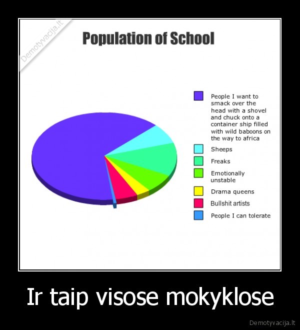 Ir taip visose mokyklose