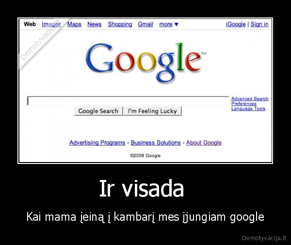 google, internetas, mama