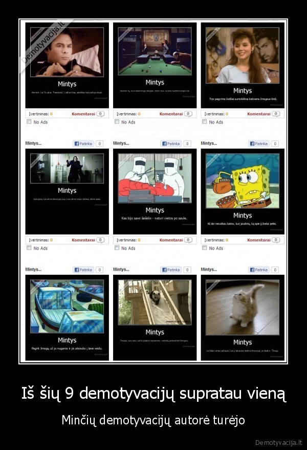 Iš šių 9 demotyvacijų supratau vieną