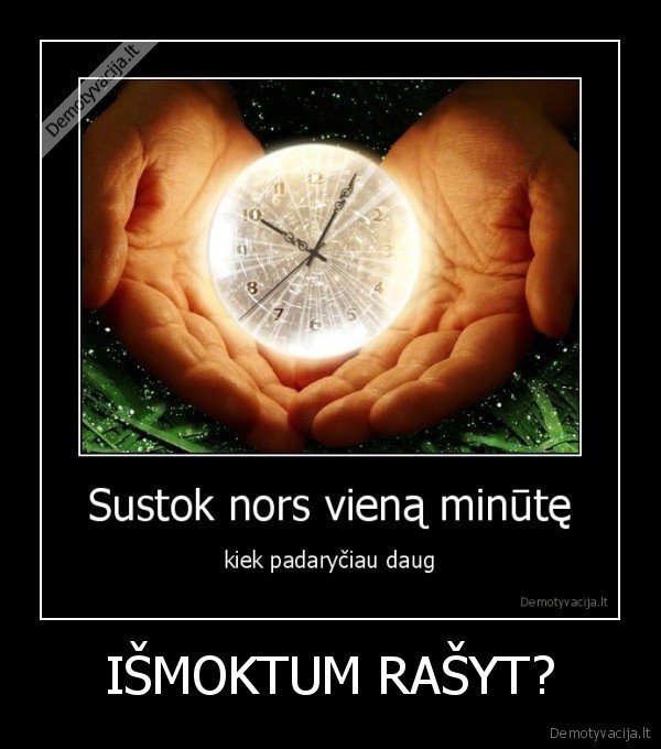 IŠMOKTUM RAŠYT?