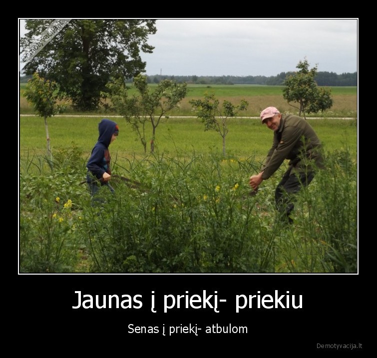 Jaunas į priekį- priekiu