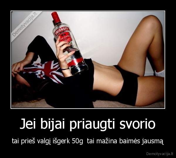 Jei bijai priaugti svorio