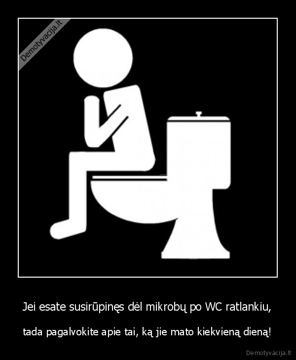 Jei esate susirūpinęs dėl mikrobų po WC ratlankiu,