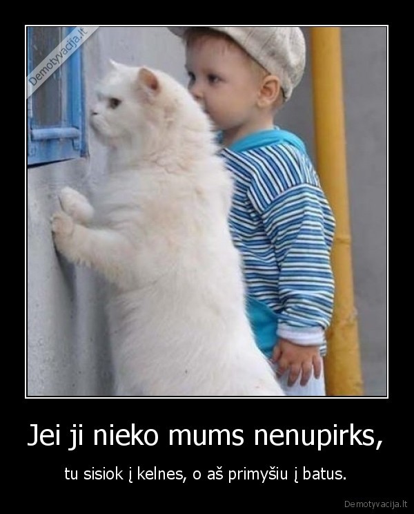 Jei ji nieko mums nenupirks,