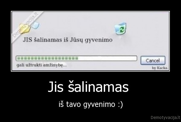 Jis šalinamas 