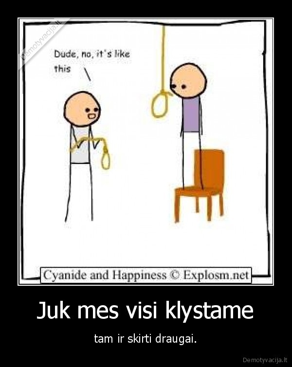 Juk mes visi klystame