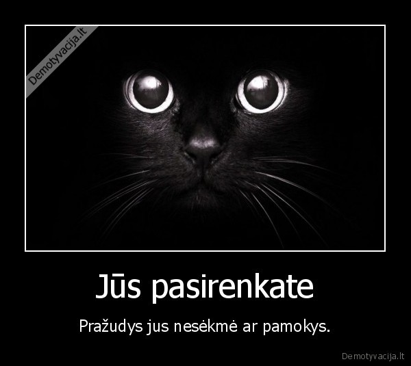 Jūs pasirenkate