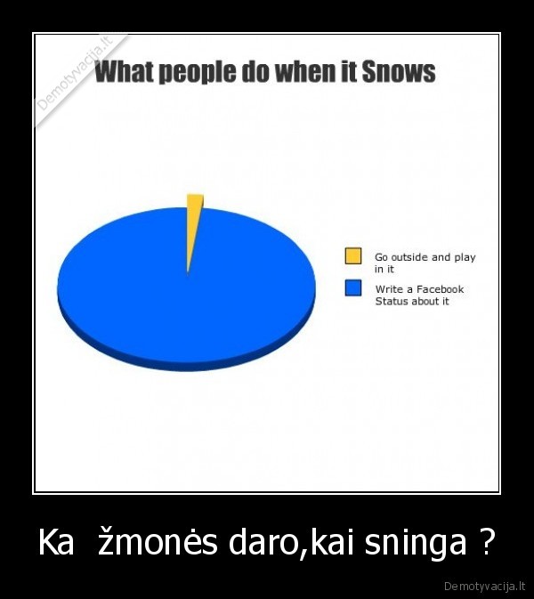 Ka  žmonės daro,kai sninga ?