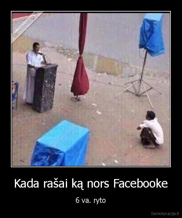 Kada rašai ką nors Facebooke