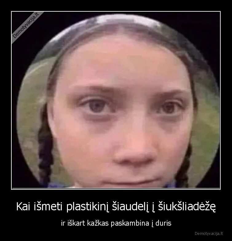 plastikinis,siaudelis,greta, thunberg