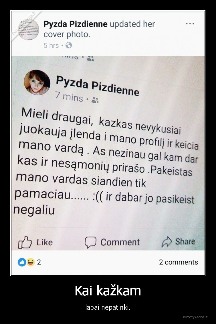 pizda,feisbukas,vardas