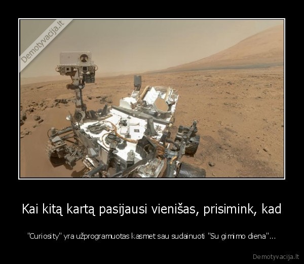 vienatve,curiosity, roveris